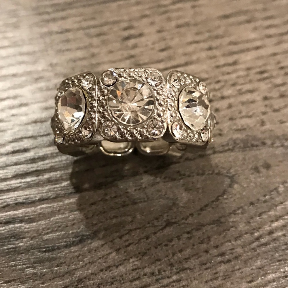 Flex fit rhinestone  ring